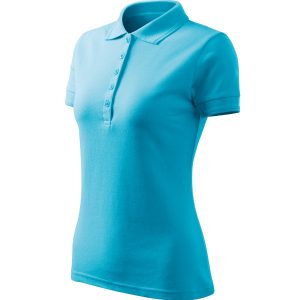Pique Polo Free F10 - Tricou polo pentru damă turcoaz