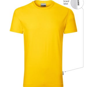 Resist R01 - Tricou pentru bărbaţi galben 04 (brand label)