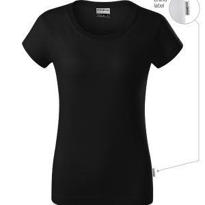 Resist R02 - Tricou pentru damă negru 01 (brand label)