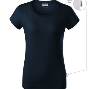 Resist R02 - Tricou pentru damă albastru marin 02 (brand label)