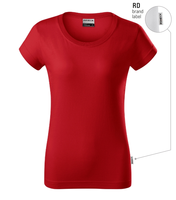 Resist R02 - Tricou pentru damă roşu 07 (brand label)