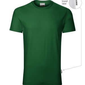 Resist heavy R03 - Tricou pentru bărbaţi verde sticlă 06 (brand label)