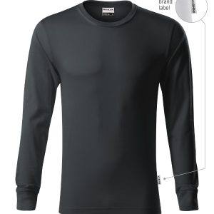 Resist LS R05 - Tricou unisex ebony gray 94 (brand label)