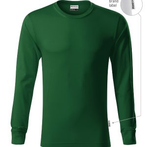 Resist LS R05 - Tricou unisex verde sticlă 06 (brand label)