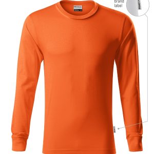 Resist LS R05 - Tricou unisex portocaliu 11 (brand label)