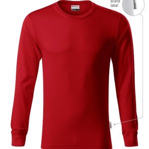 Resist LS R05 - Tricou unisex roşu 07 (brand label)