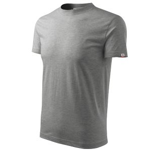 Base R06 - Tricou unisex gri închis 12 (brand label)