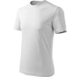 Base R06 - Tricou unisex alb 00 (brand label)