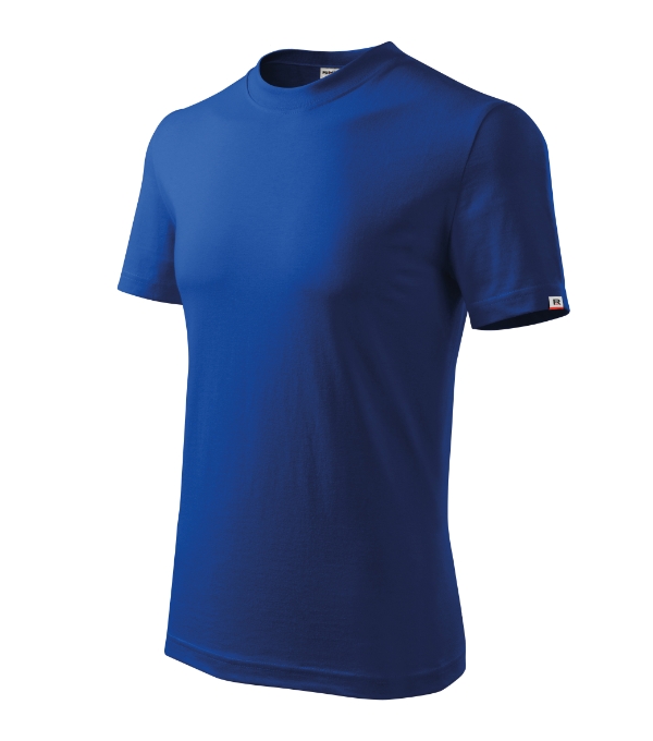 Base R06 - Tricou unisex albastru regal 05 (brand label)