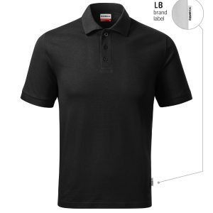 Resist Heavy Polo R20 - Tricou polo pentru bărbaţi negru 01 (brand label)