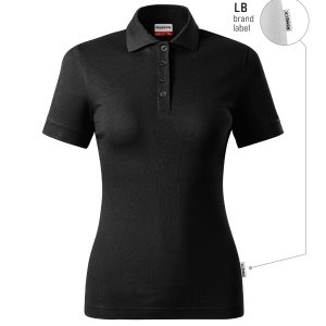 Resist Heavy Polo R21 - Tricou polo pentru damă negru 01 (brand label)