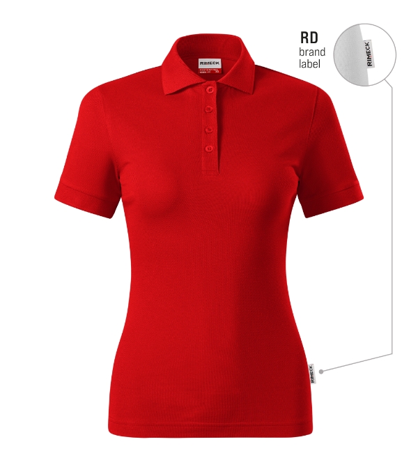 Resist Heavy Polo R21 - Tricou polo pentru damă roşu 07 (brand label)