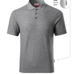 Reserve R22 - Tricou polo pentru bărbaţi gri închis 12 (brand label)