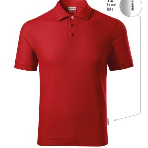 Reserve R22 - Tricou polo pentru bărbaţi roşu 07 (brand label)