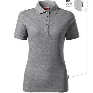 Reserve R23 - Tricou polo pentru damă gri închis 12 (brand label)