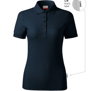 Reserve R23 - Tricou polo pentru damă albastru marin 02 (brand label)