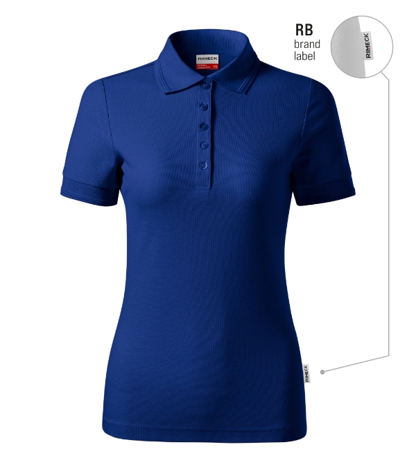 Reserve R23 - Tricou polo pentru damă albastru regal 05 (brand label)