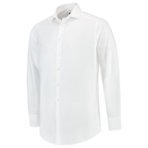 Fitted Stretch Shirt T23 - Cămaşă pentru bărbaţi alb