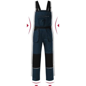 Woody W02 - Salopetă pentru bărbaţi albastru marin