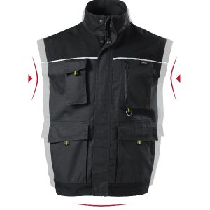 Ranger W54 - Vestă de lucru pentru bărbaţi ebony gray