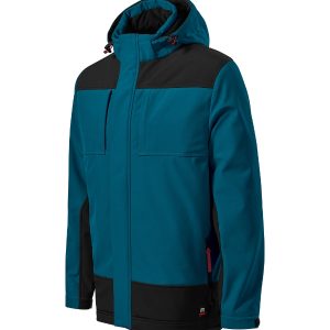 Vertex W55 - Jachetă softshell de iarnă pentru bărbaţi albastru petrol