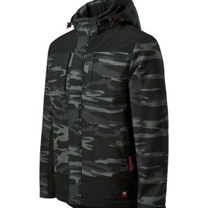 Vertex Camo W56 - Jachetă softshell de iarnă pentru bărbaţi camouflage dark gray