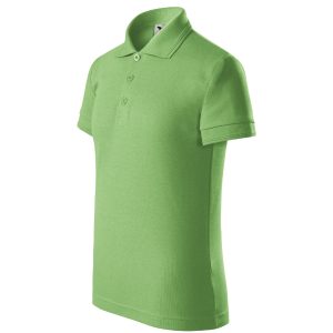 Pique Polo X22 - Tricou polo pentru copii verde iarbă