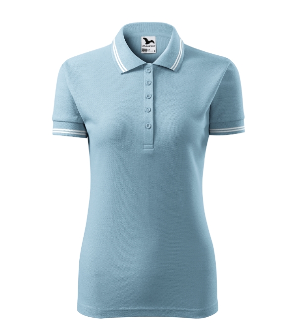 Urban 220 - Tricou polo pentru damă albastru deschis - imagine 2