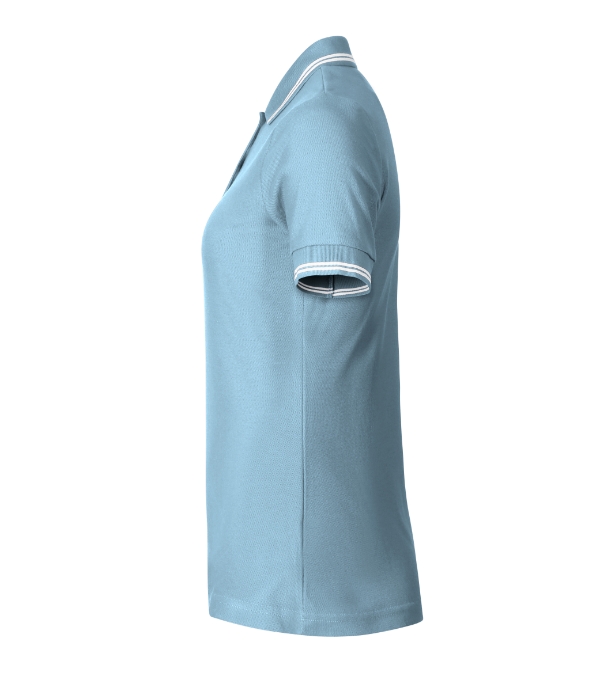 Urban 220 - Tricou polo pentru damă albastru deschis - imagine 3