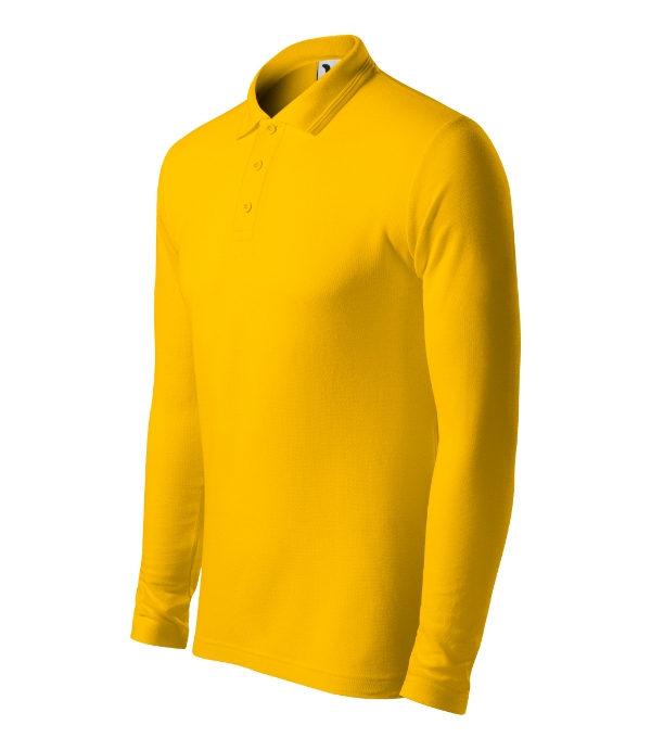Pique Polo LS 221 - Tricou polo pentru bărbaţi galben