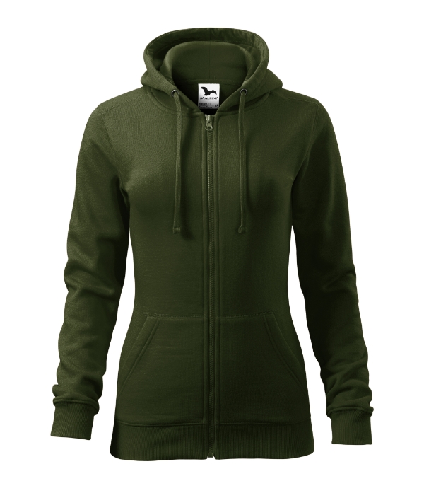 Trendy Zipper 411 - Hanorac pentru damă military - imagine 2
